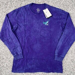 Nike Men’s Max90 Long-Sleeve Basketball T-Shirt Purple HF6195-504, Size M (New)